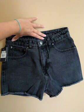 Cavalli Class Black High Waist Shorts